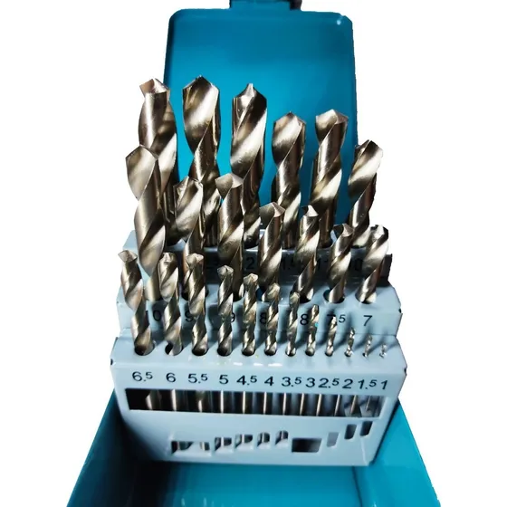 Juego De Mechas Acero Rapido 25 Piezas Estuche Chapa Guiller
