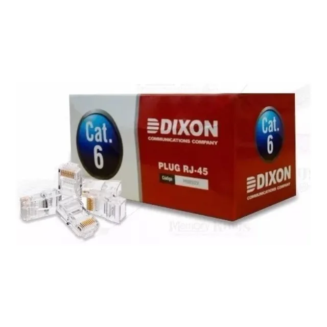 Conectores Plug Rj45 Dixon Cat 6e Cables De Red Patch Cord