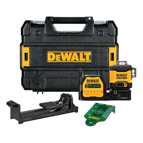 Nível a Laser Verde 70 Metros 20V Dewalt Modelo DCLE34030GB 360º 3 Linhas