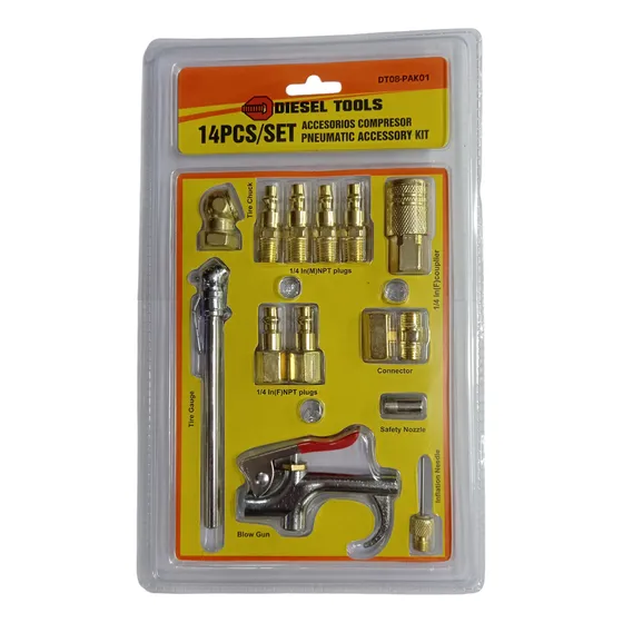 Kit De Accesorios De Picos Acoples Para Compresor De Aire