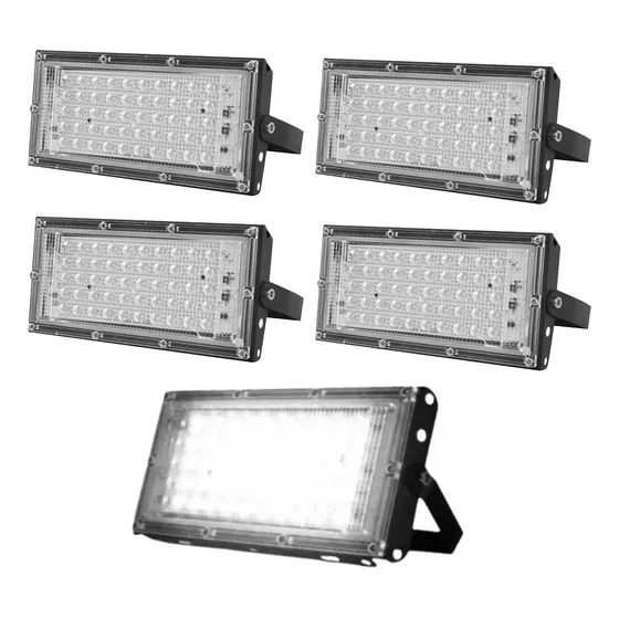 5pz Reflector Led 50w Luminarias Lampara Led Exterior Ip66