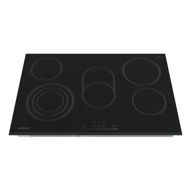Tope De Cocina Elec 5h 76cm Prestige Pro Negro Vetrux