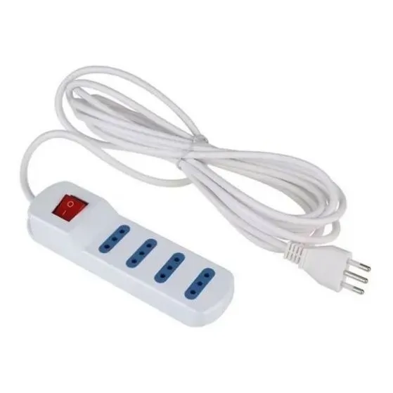 Alargador Zapatilla Eléctrica 4 Posiciones 3 Metros Switch