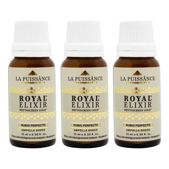 La Puissance Royal Elixir Kit X3 Ampollas Shock Rubio 15ml