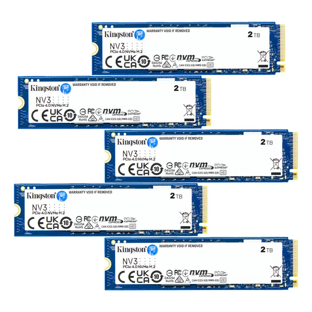Kit 5 Unidad De Estado Solido Kingston Interno Snv3s/2000g