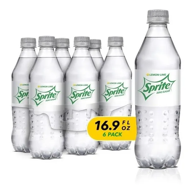 Sprite Zero Azucar Lima Limon 6 Pack Botella 500ml Americana