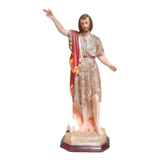 San Juan Bautista De 86 Cm Fibra De Vidrio Mano Desmontable