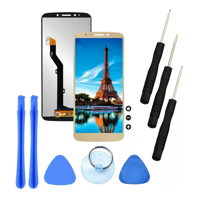 Pantalla Compatible Con Moto G6 Play XT1922 Moto E5 XT19444 Color Dorado Slim Company