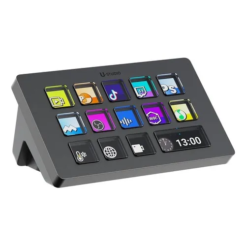 Ulanzi D200 U-studio Macro Teclado Controlador De Stream, 14 Cor De Teclado Preto Idioma Inglês Us
