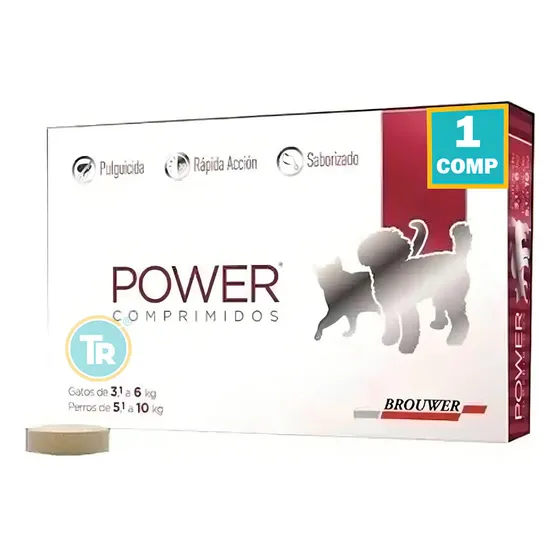 Antipulgas Power Comprimido Gatos 3-6kg Perro 5-10kg 300mg | Cuotas sin interés