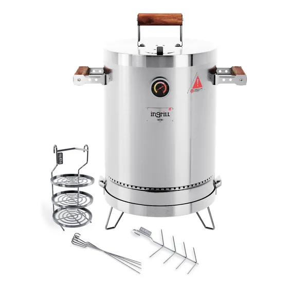 Ahumador Exclusivo Asador Combo Mini In Grill 30cm