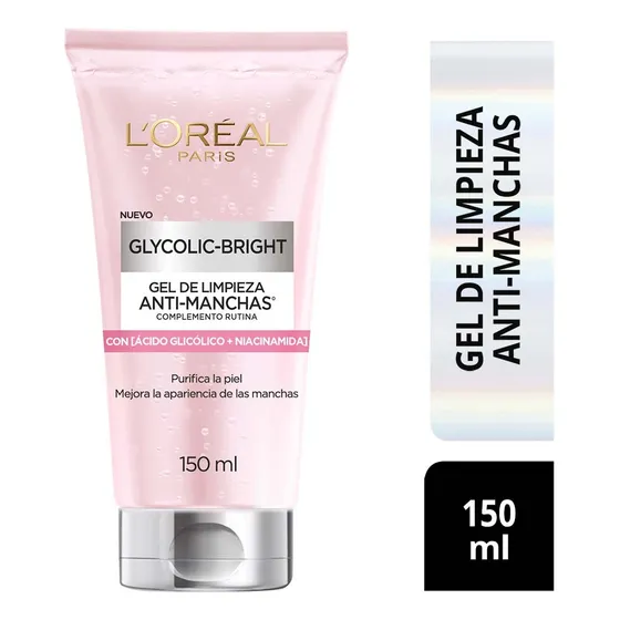Gel Limpiador Antimanchas Glycolic Bright L'Oreal Paris 150ml