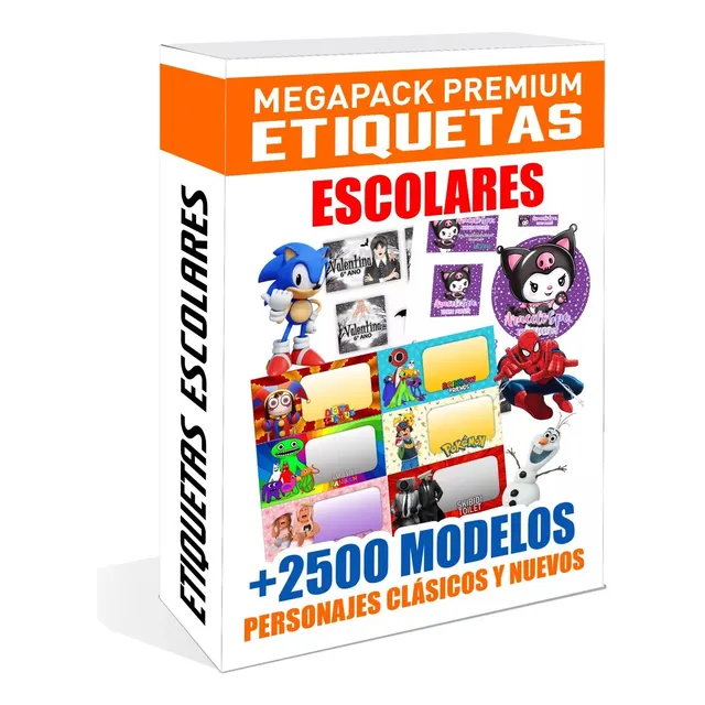 Kit Imprimible Etiquetas Escolares 2024 - 2025