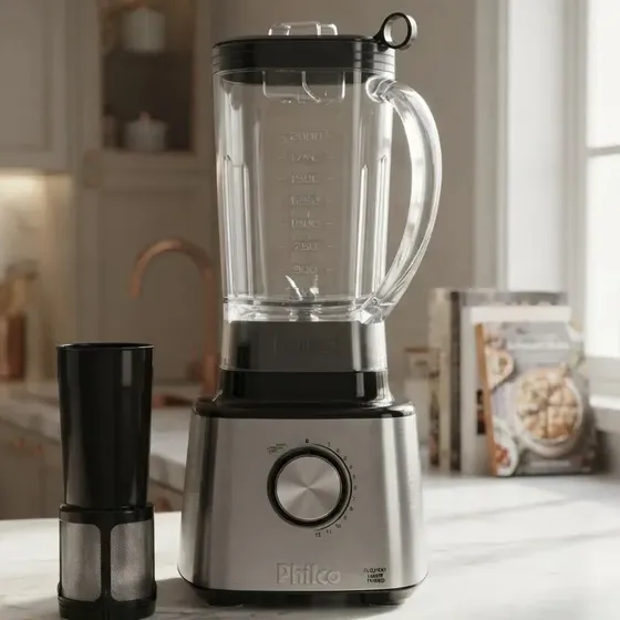 Liquidificador Philco Plq2100pi 12 + Turbo 3l 1200w Cor Prateado