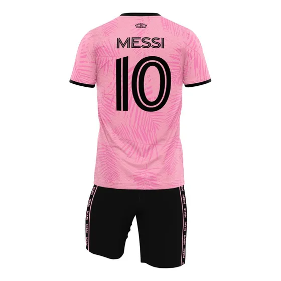 Kit Uniforme Infantil Messi Inter Rosa