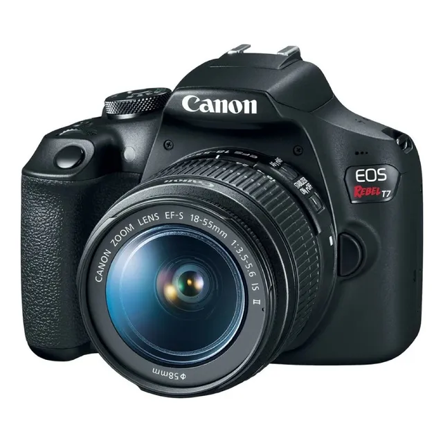 Camara Canon Rebel T7 Lente 18-55mm