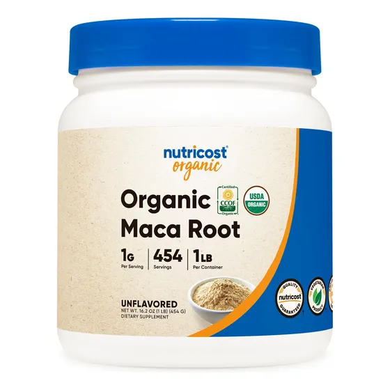 Suplemento Nutricost De Raíz De Maca Orgánica En Polvo, 454