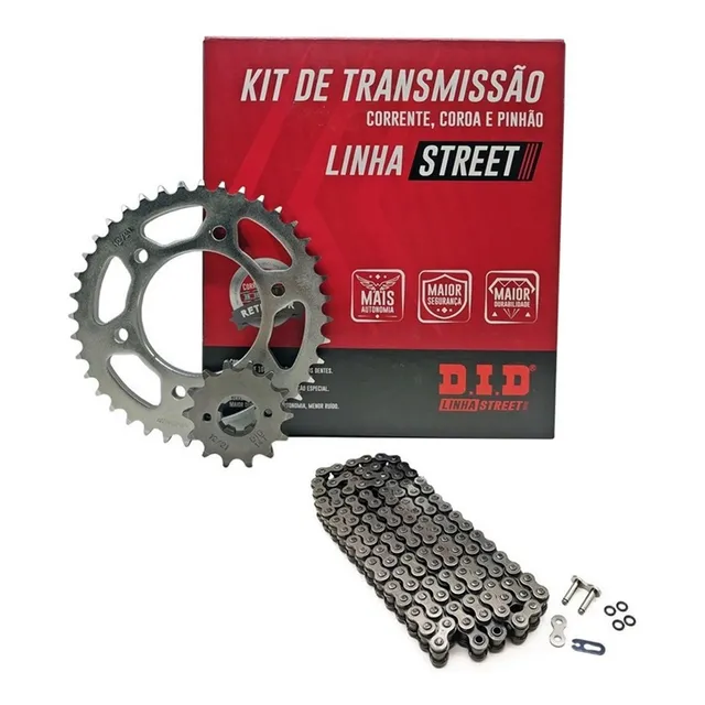 Kit Transmissão Relação Factor 150 / 125i Did Com Retentor