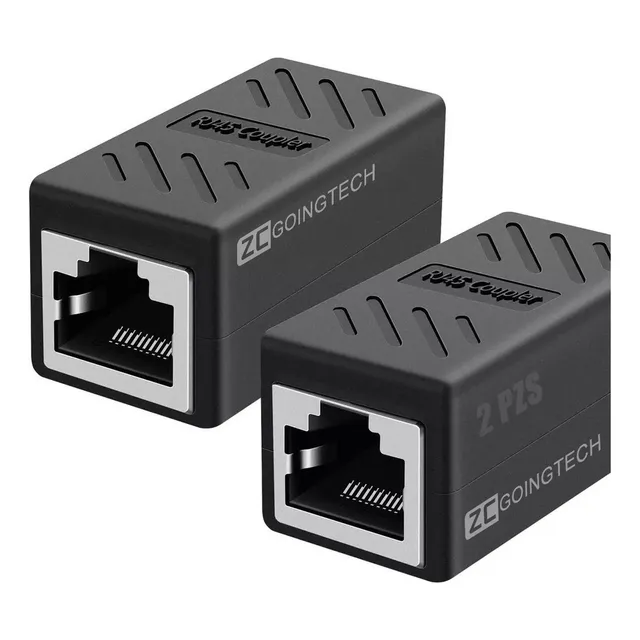 ` Cople For Cable De Red Rj45 Cat5/6/7/8 Unión 4 Piezas