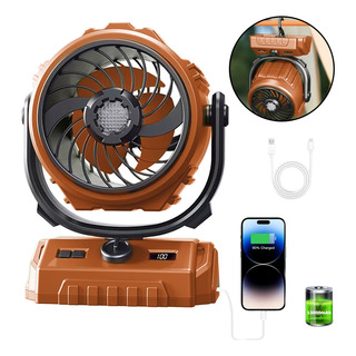 13000mah Ventilador Camping Portátil Recargable Con Luz Led 13000mah Ventilador Camping Portátil Recargable Con Luz Led