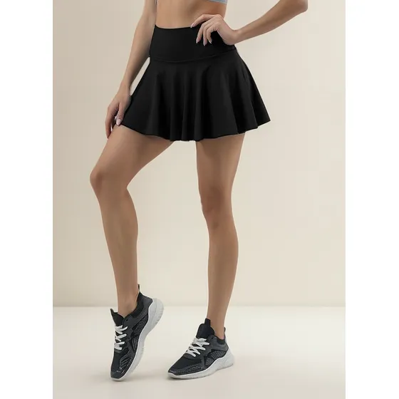 Pollera Short Deportiva Falda Con Volados Mujer Talle 1 A 4