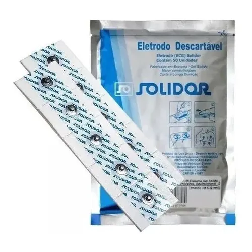 Solidor MSGST-06 Eletrodo Descartável Ecg Espuma E Gel Com 100un 127v/220v