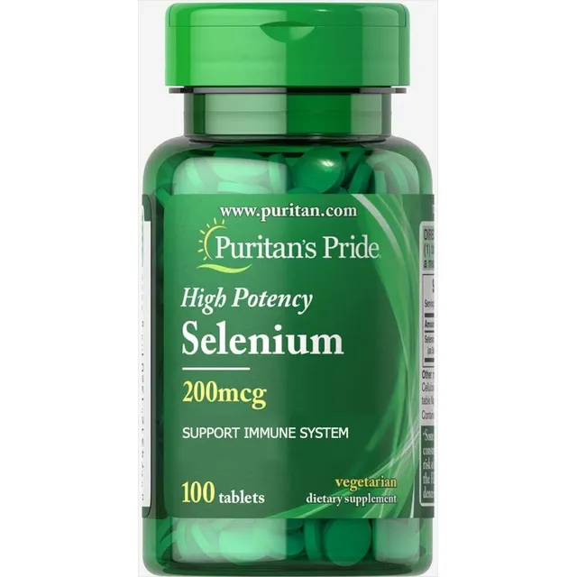 Selenio 200 Mcg, 100 Tabletas Puritans Pride