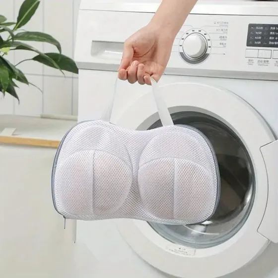 Bolsa Protectora Para Brasier Para Lavadora Pack 2 Pzs White