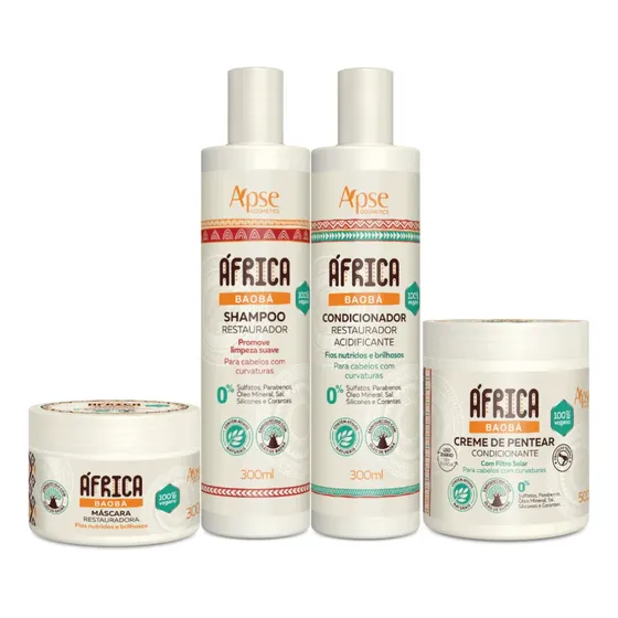 Kit Apse Cosmeticos Africa Baoba 4 Itens