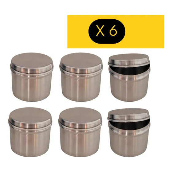 Pack 6 Quesilleras Molde Ivhalia De 10 Por 8 Cm De Alto