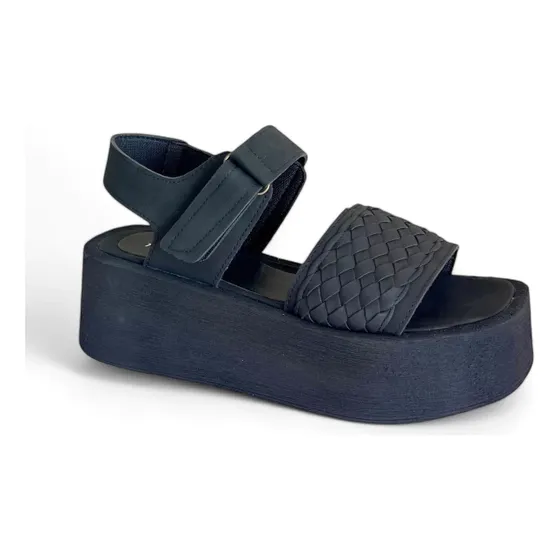 Sandalia Zapato Mujer Plataforma Trenza-ks 54