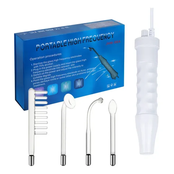 Alta Frequência Portátil Facial E Capilar 4 Eletrodos