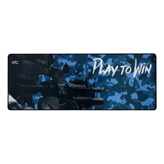 Mousepad Gamer Xl Big Gtc Pad Militar Antideslizante 013b Color Negro