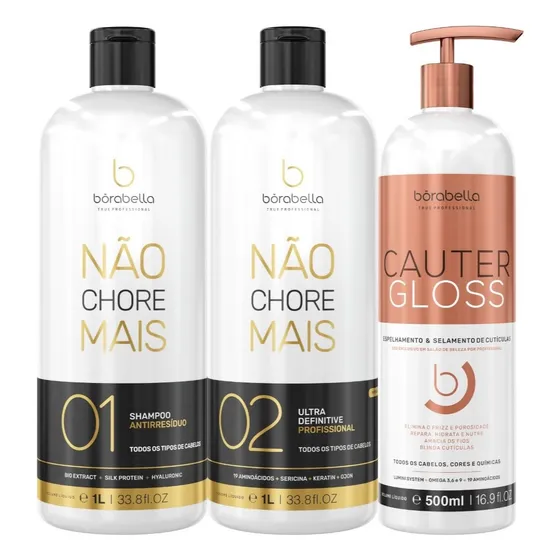 Kit Ultra Definitive Profissional Borabella 1l + Gloss 500ml