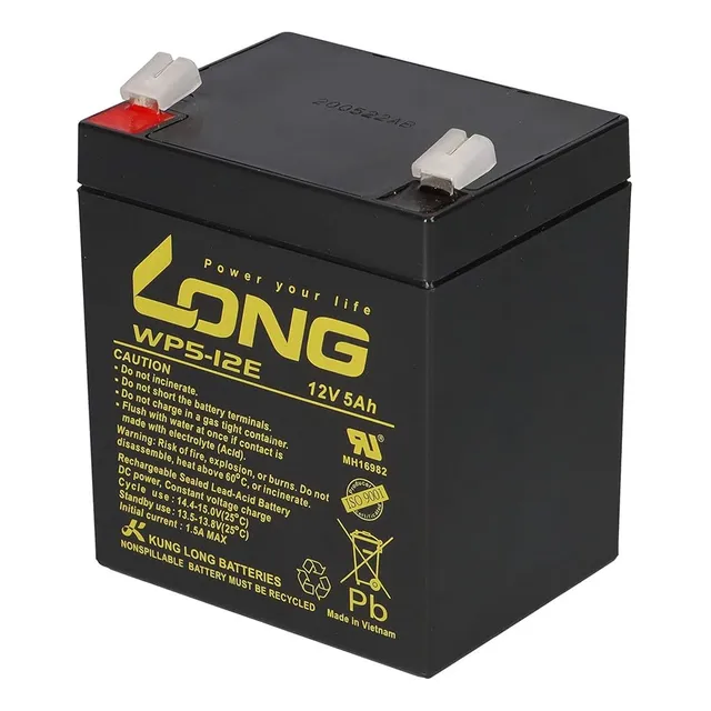Bateria 12v 5ah Long Nobreak Sms Apc Original Wp5-12 Nova
