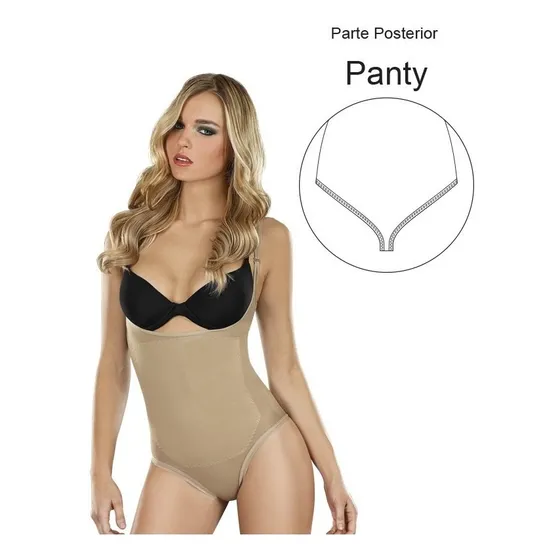 Body Faja Reductor Senos Libres Térmico Abdomen Ref 1377-78