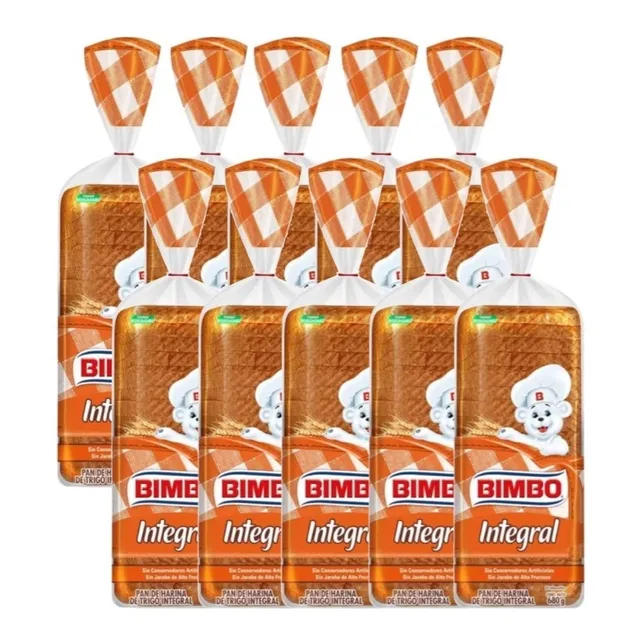 Pan Integral Bimbo 680g (10 Panes)
