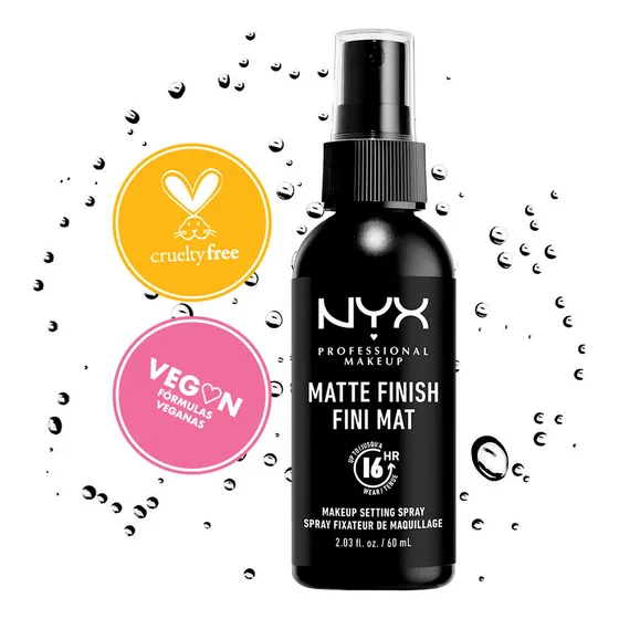 Nyx Professional Makeup, Spray Fijador De Maquillaje Mate, 60ml