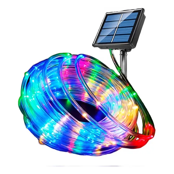 Manguera Luz Led Solar 30 Mts 300 Leds Ip65 Control Remoto