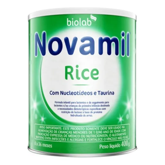 Fórmula Infantil Em Pó Biolab Novamil Rice Em Lata De 400g