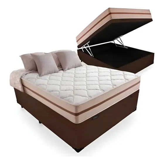 Cama Box Bau Casal | Mercado Livre