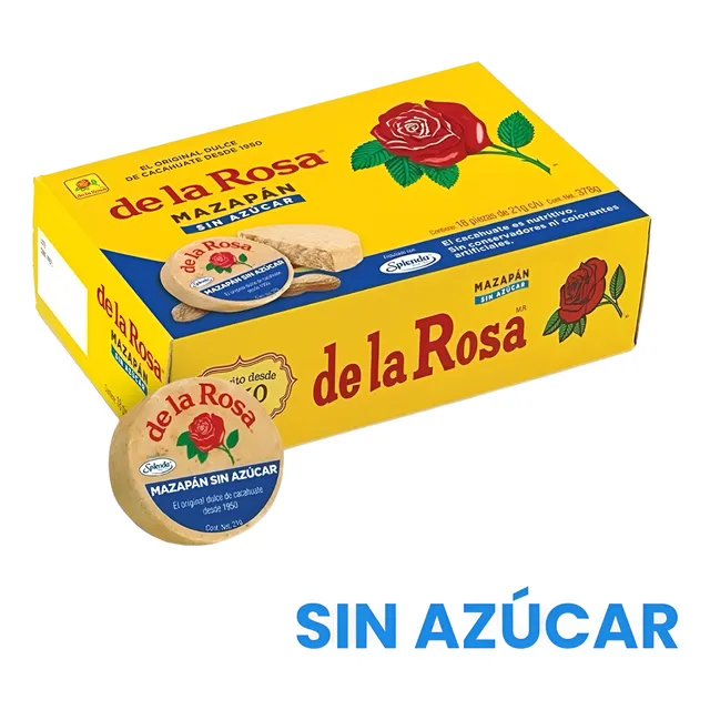 Mazapan Sin Azucar Light Splenda De La Rosa Cacahuate 18pz