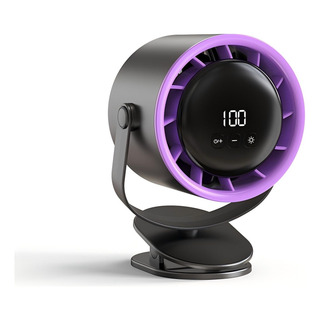 Ventilador De Sobremesa Con Luz Y Cabezal360° Oscilantemute Ventilador De Sobremesa Con Luz Y Cabezal360° Oscilantemute