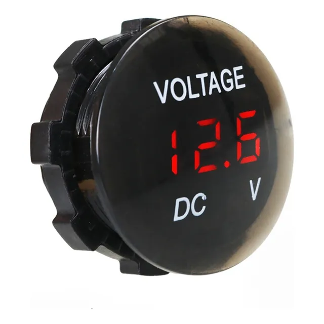 Voltimetro Digital Redondo Empotrable 12v/24v