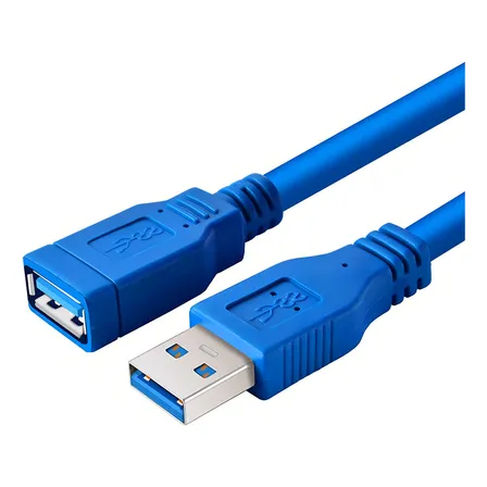 Extension Alargue Cable Usb 3.0 De 1.5 Metros Macho-hembra ® Color Azul
