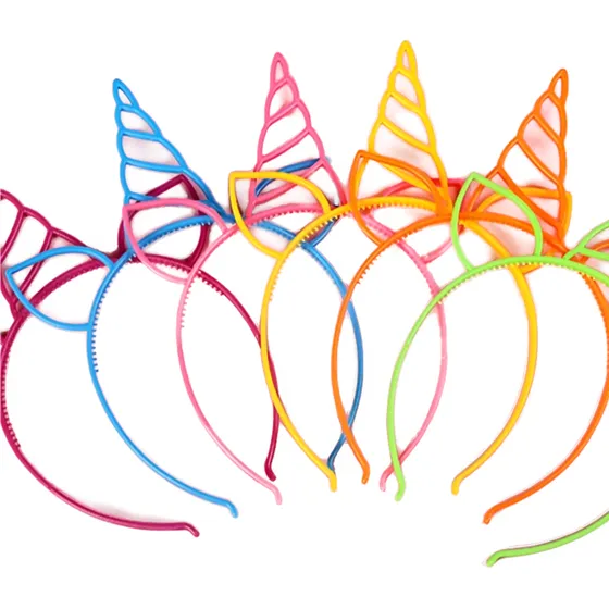 Diademas De Unicornio O Gato Colores Surtidos Packx12