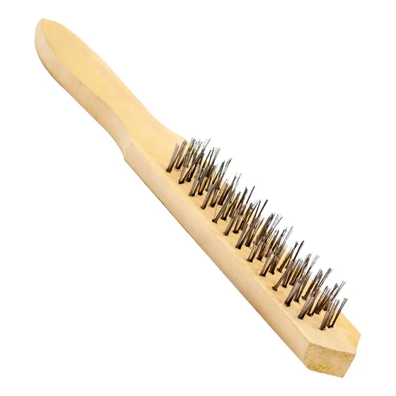 Cepillo Alambre Madera Ergonómico Elimina Óxido Cerdas Acero