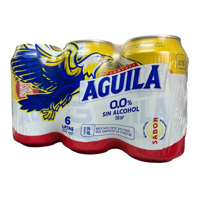 Cerveza Aguila Cero X6 Sin Alco - mL a $10