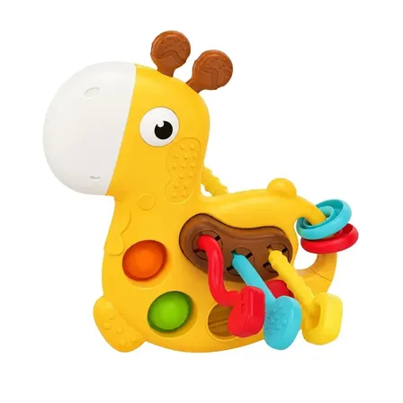 Brinquedo Mordedor Sensorial Bebê Montessori Interativo Cordão De Puxar Silicone Sensepla…