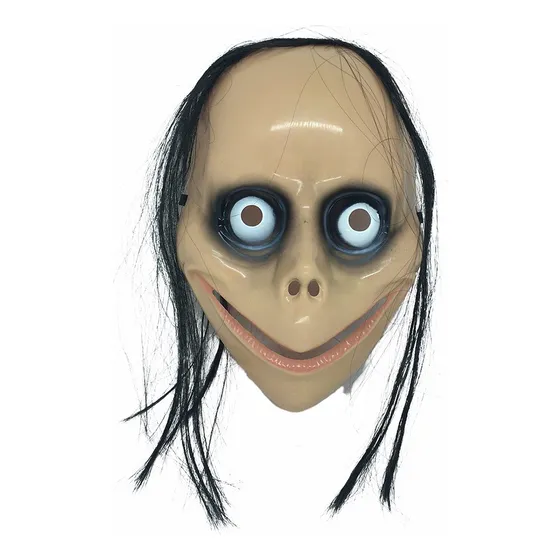 Máscara Boneca Do Terror Momo Cabelo Deep Web - Halloween